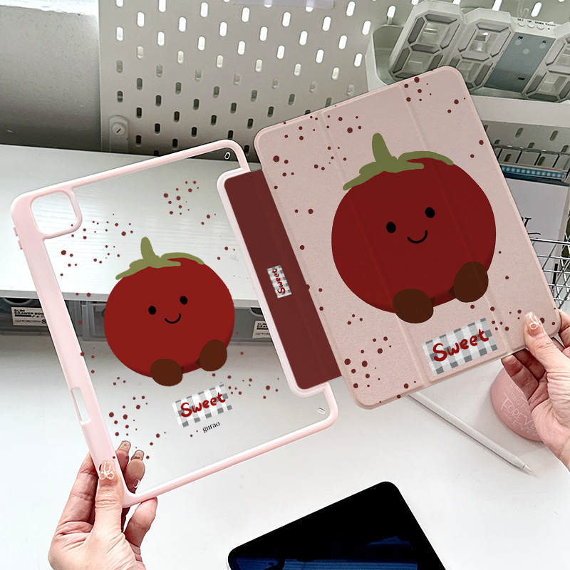 适用小米7保护壳有笔槽2025pro11平板M3小番茄小众女ipad9适用苹果air7新款三折matepad11第十代6好看11代套