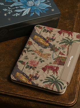 iPadpro2025保护套带笔槽mini6/7复古牛虎12.9十代13寸保护壳iPadAir7/6磁吸壳22/21/20平板11代适用小米7pro