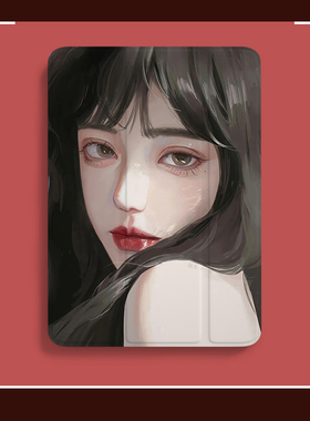 ipad2021保护套带笔槽pro11少女air5硅胶4第六代9平板mini6防弯壳2020纯欲风迷你三折辣妹适用苹果2017二次元