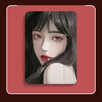 ipad2021保护套带笔槽pro11少女air5硅胶4第六代9平板mini6防弯壳2020纯欲风迷你三折辣妹适用苹果2017二次元