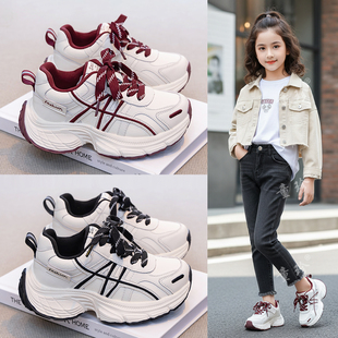 女童运动鞋春季2026年新款洋气老爹春鞋大童休闲单鞋春款儿童鞋子
