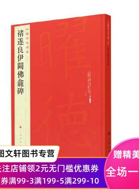 正版 褚遂良伊阙佛龛碑 中国碑帖名品45 释文注释 繁体旁注 楷书毛笔书法字帖 上海书画出版社