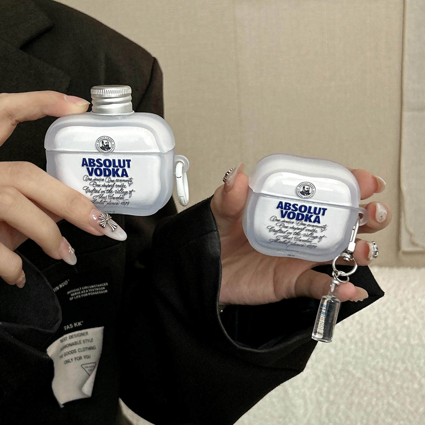 创意瓶盖立体伏特加适用airpodspro3代蓝牙保护套苹果4代耳机套新三代airpods1/2软壳pro2防摔苹果pro3耳机套,3C数码配件,耳机保护套,淘宝优惠券,粉丝福利购,淘宝优惠卷