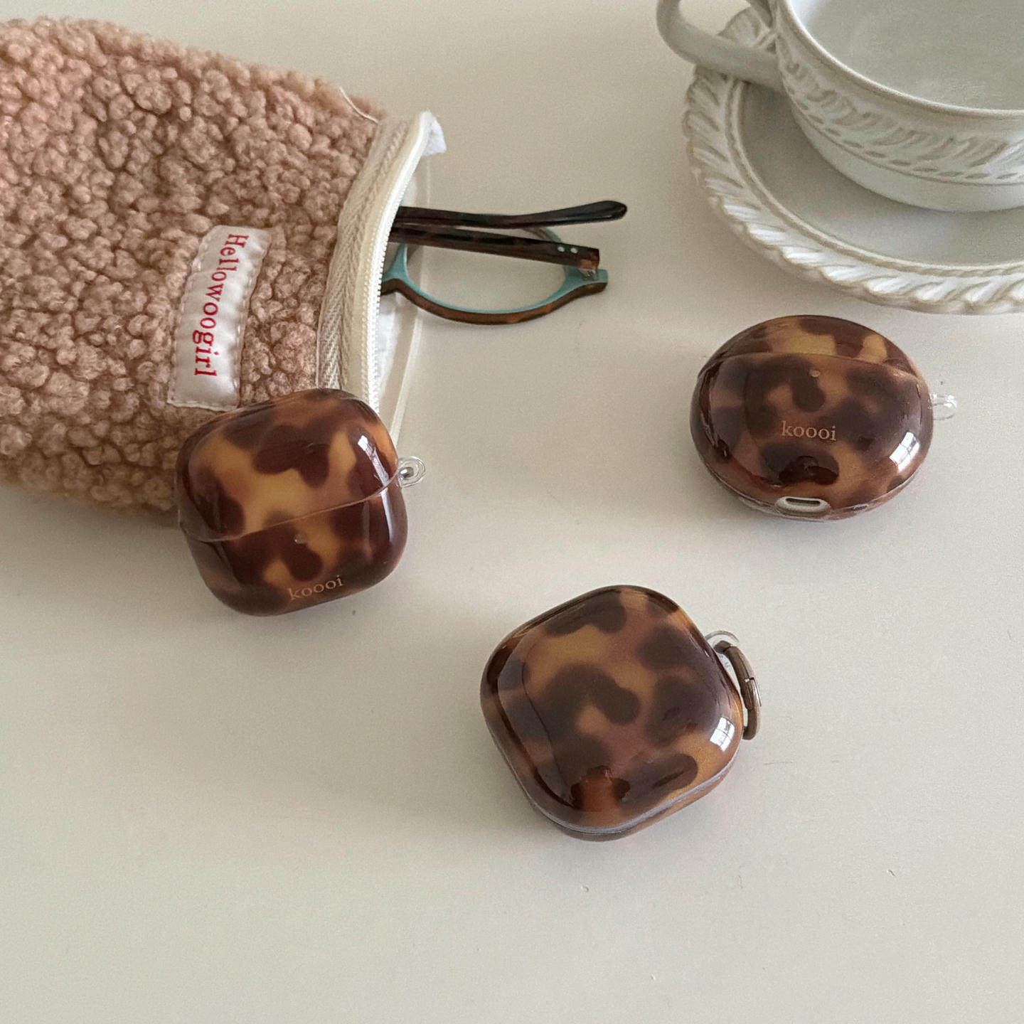 创意个性琥珀色适用华为FreeClip2耳机保护壳华为7i/5i/6i软壳IMD防摔se2三星buds3pro保护套2pro/FE/Live女