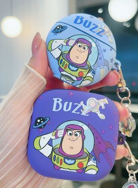 巴斯光年玩具总动员适用华为FreeBuds7i耳机壳新款freeclip2耳夹式保护套华为se4磨砂软壳4i/5i/6耳机freeArc