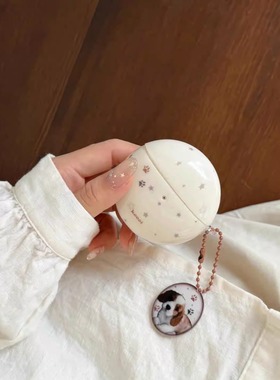 ins风星星小狗爪子适用华为freeclip2蓝牙耳机壳7i/5i/6i软壳IMD防摔se2se3保护套三星3pro耳机套2pro/Live女