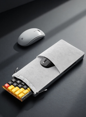 适用重力星球破茧75K1Pro机械键盘收纳袋狼蛛F87ProV2/F99Pro键盘包前行者X87Pro/X68机械键盘防尘防刮收纳袋