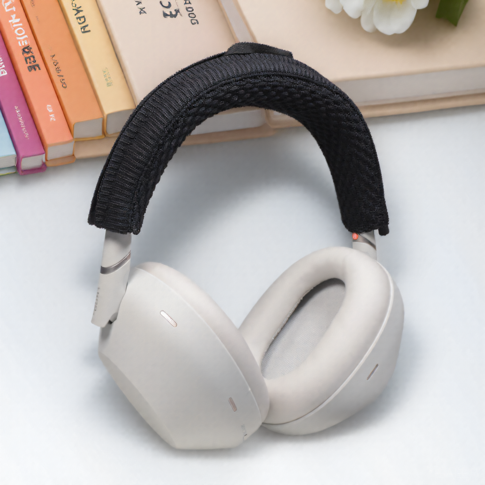 适用Sony索尼WH-1000XM6耳机头梁保护套wh1000xm6头戴式耳机横梁套xm6防尘防刮针织耳机头梁保护套配件