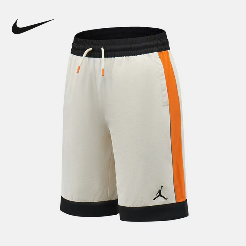 Nike耐克男童新款宽松运动裤休闲舒适时尚百搭梭织短裤IW1465-110