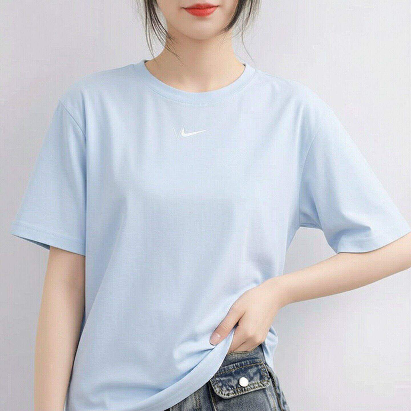 耐克短袖女Nike正品浅蓝