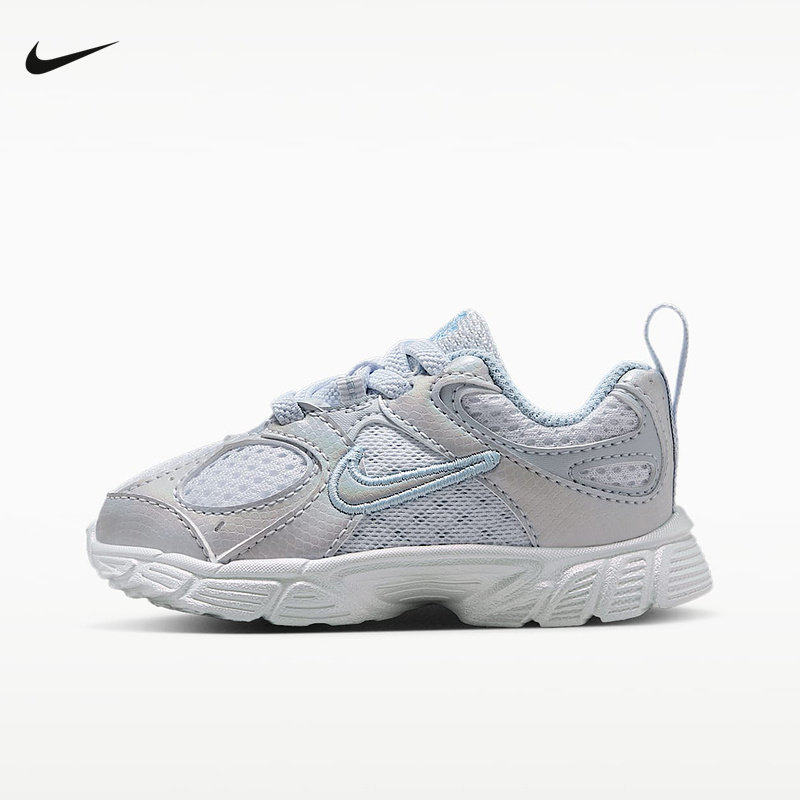 NIKE耐克男女婴童鞋镭射渐变V5 RNR透气网面轻便运动鞋IQ7405-001