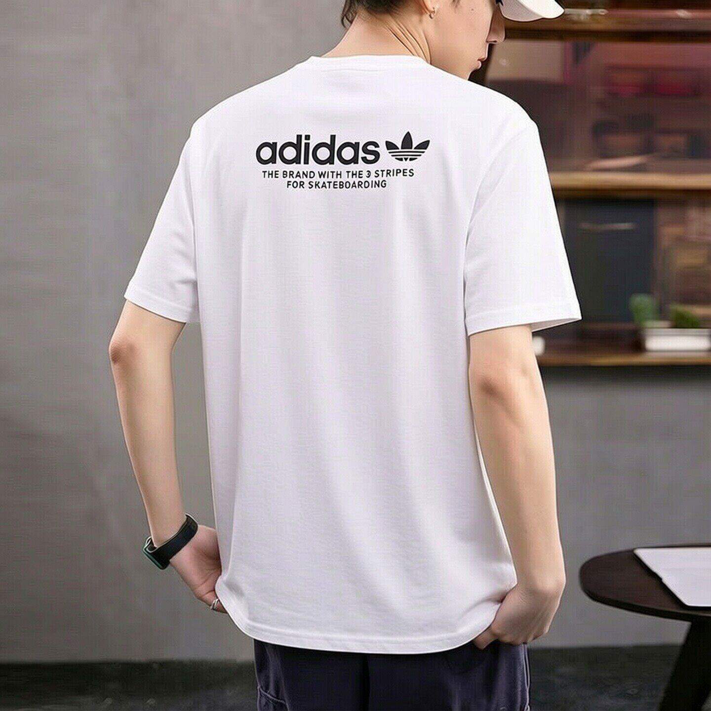 Adidas三叶草短袖男t恤夏