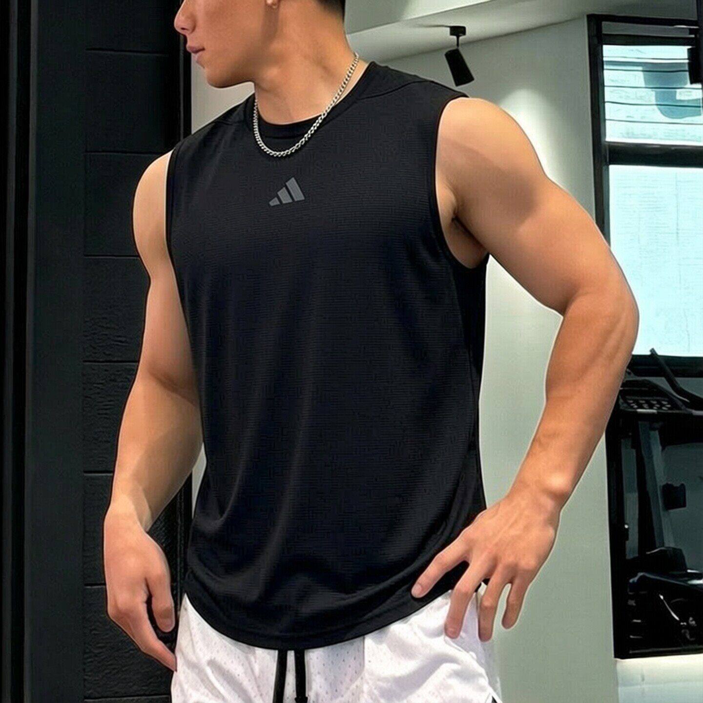 Adidas速干背心男夏季新
