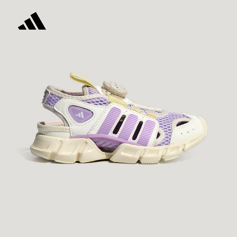 Adidas阿迪达斯女小童鞋新款运动透气休闲舒适百搭凉鞋KJ9504