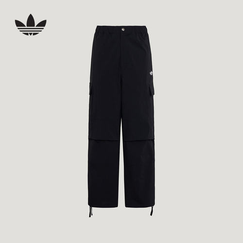 adidas阿迪达斯三叶草2026夏男梭织运动裤街头潮流工装裤 LE7350