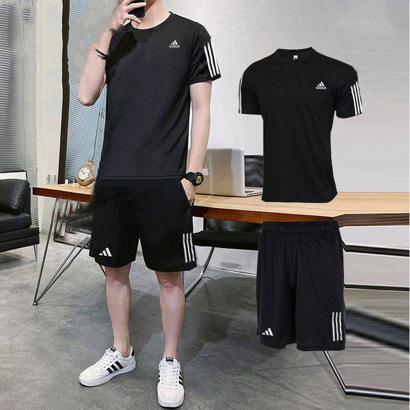 Adidas短袖短裤男装2024