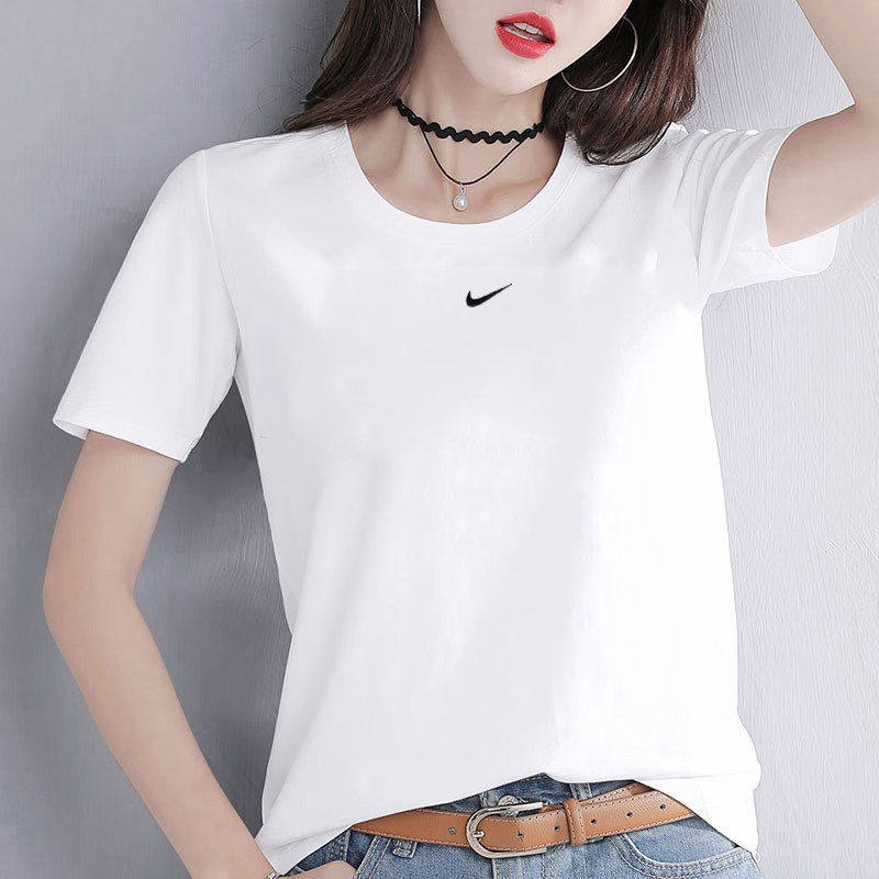 Nike耐克夏季新款纯棉白
