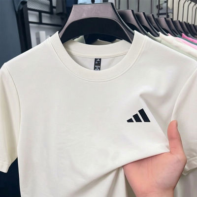 Adidas纯色T恤男夏季凉感