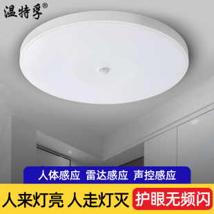 温特孚感应吸顶灯楼梯灯过道走廊红外人体雷达感应灯楼道声控灯