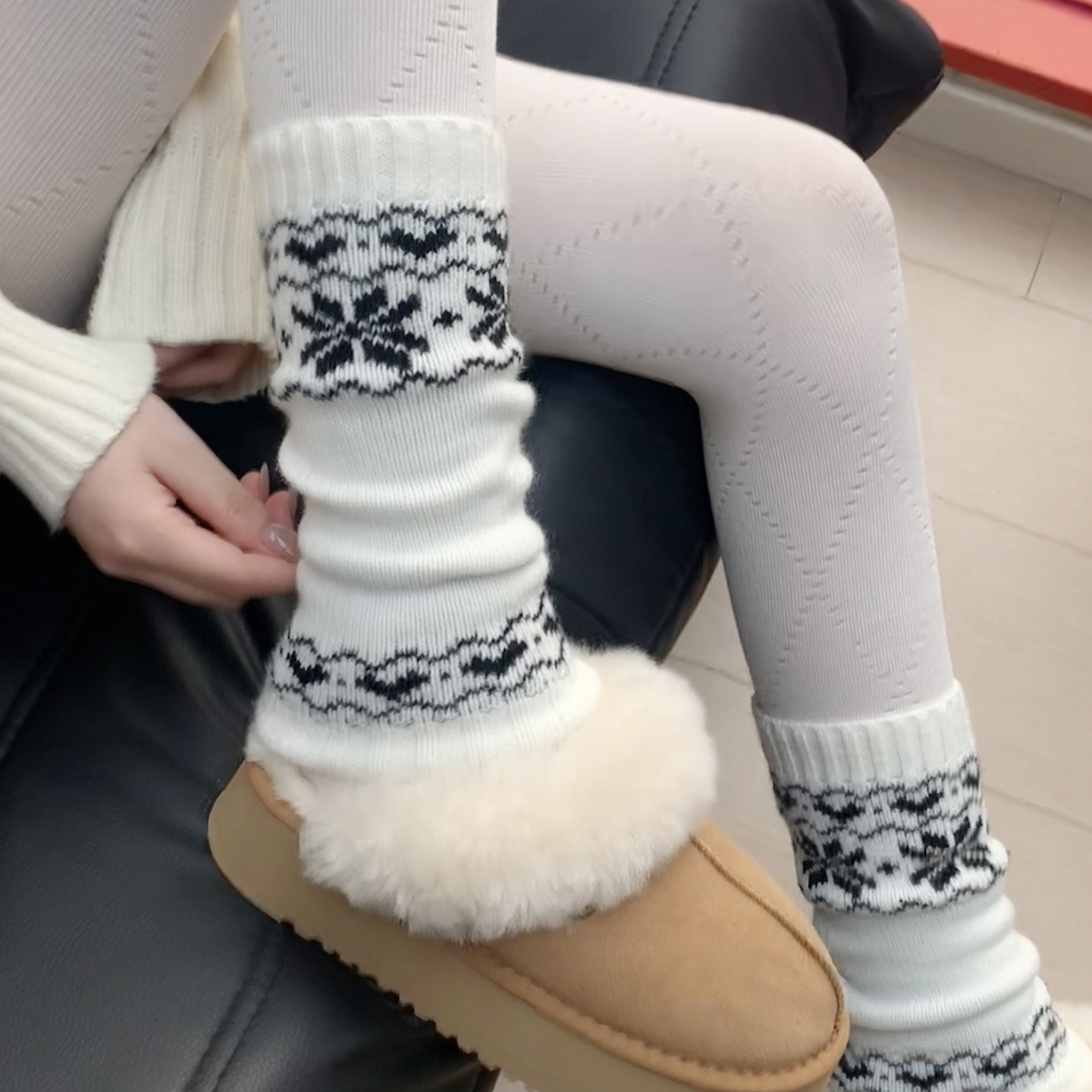 袜套堆堆袜子女款腿套冬天袜子冬加厚保暖袜长筒袜费尔岛袜子长袜,女士内衣/男士内衣/家居服,长筒袜,淘宝优惠券,粉丝福利购,淘宝优惠卷