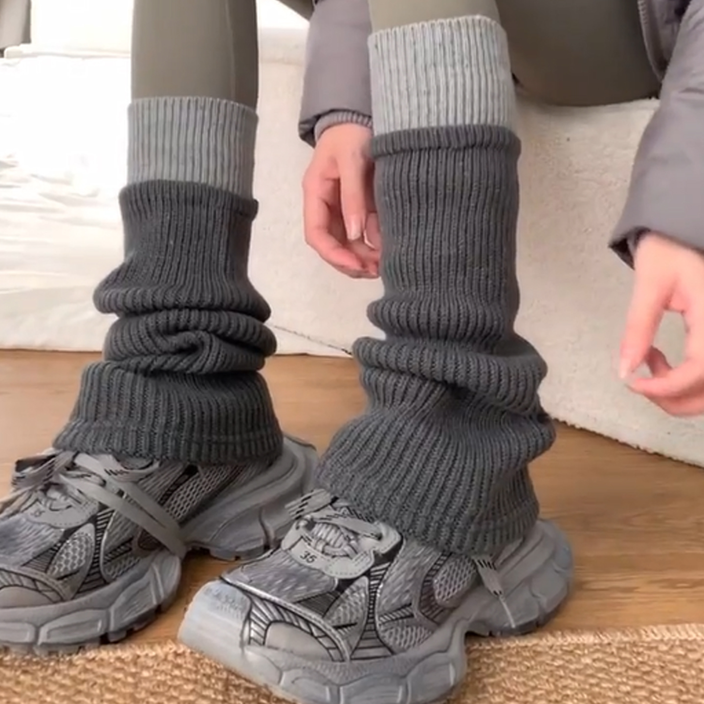 袜套堆堆袜子女款秋冬腿套小腿袜