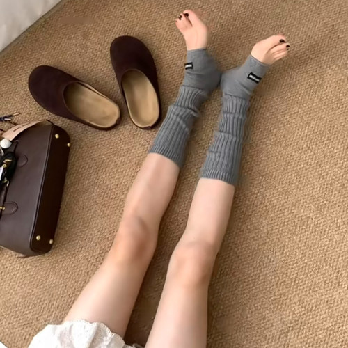 miu系芭蕾风袜套女显瘦小腿袜子