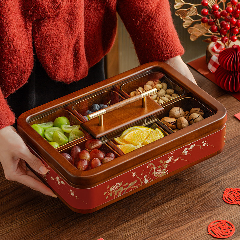 2026新年干果盘客厅茶几家用高端精致高颜值坚果糖果瓜子盘收纳盒,餐饮具,果盆/果盘/果篮,淘宝优惠券,粉丝福利购,淘宝优惠卷