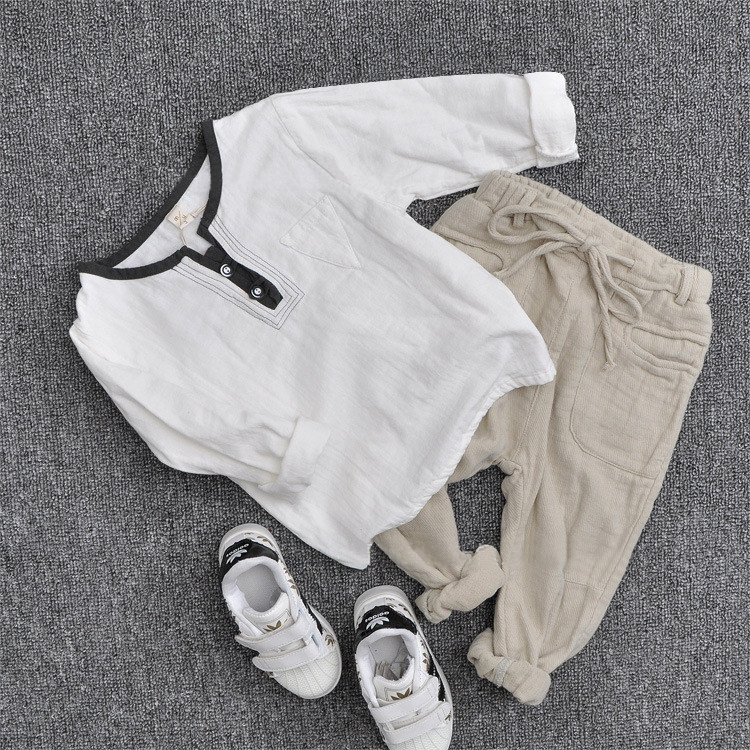 Chemise garcon à manche longue - Ref 2075050 Image 1