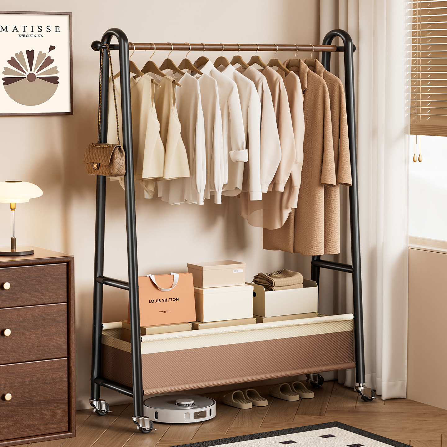 卧室高级感拉满！挂衣省空间