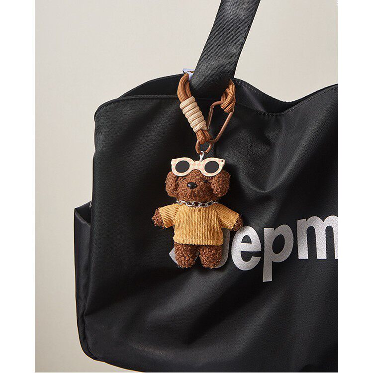 原时尚潮趣配饰韩国可爱穿毛衣小狗包包挂件包挂饰钥匙扣