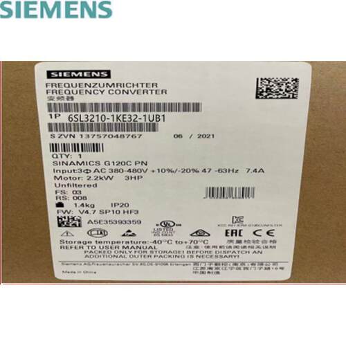 非实价议价议价G120C标称功率：110.0kW三相交流未过滤6SL3210-1K