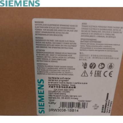 非实价议价议价3RW3 038-1BB14软启动器3RW3O38-1BB14 3RW30381BB