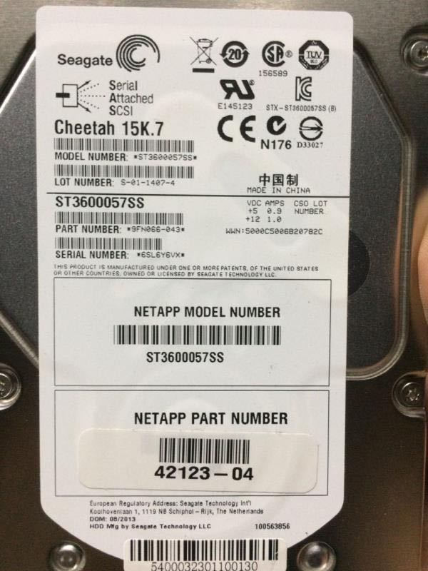 议价同有isum 850 600G 15K st3600057ss MS06  42123-03议价