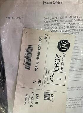 议价AB伺服线缆2090-XXNPMF-16S09全新原装3条议价