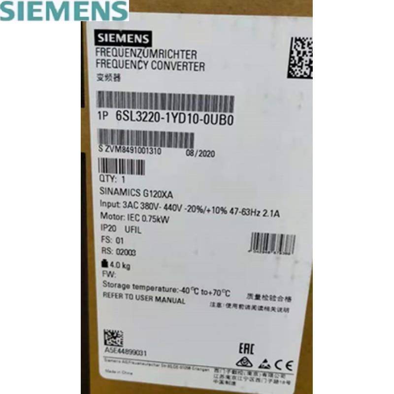 非实价议价议价6SL32201YD100UB0G120XA功率0.75千瓦6SL3220-1YD1