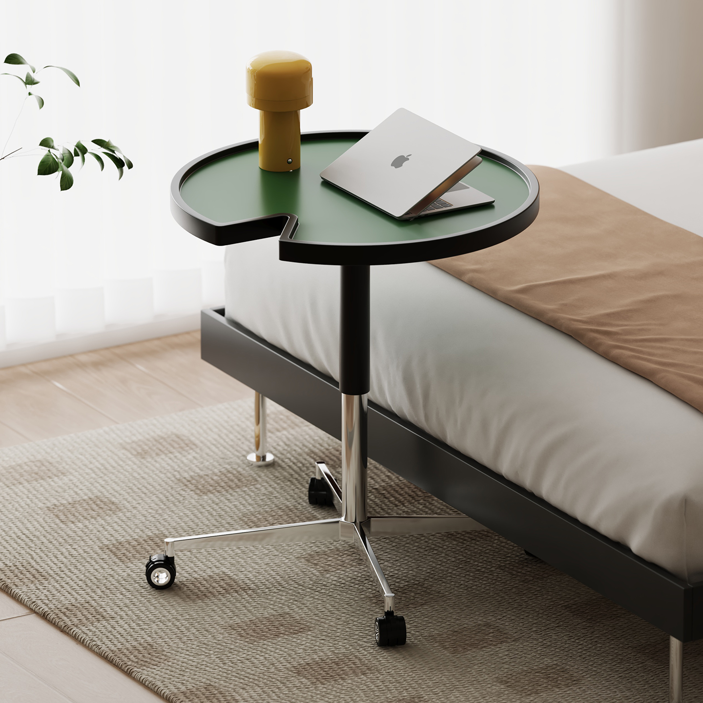 wotime可移动升降边几客厅沙发角几小户型阳台咖啡桌家用茶几圆桌