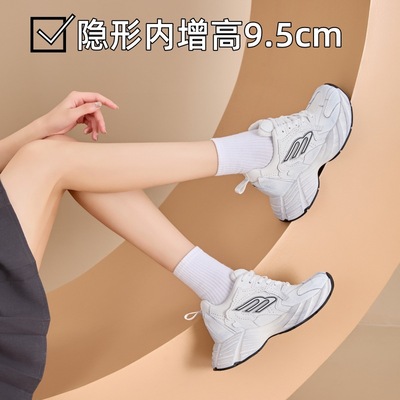 单鞋内增高小个子透气浅口单鞋