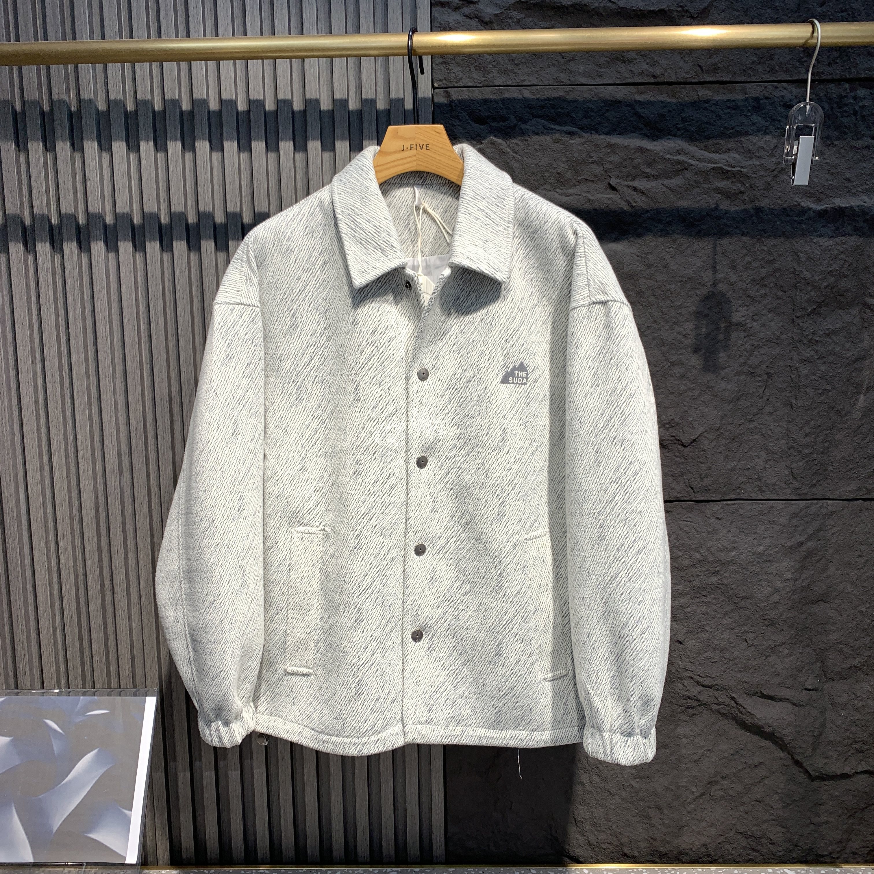 韩版休闲风翻领夹克男宽松多口袋外套青年潮男上衣2026春季新款,男装,夹克,淘宝优惠券,粉丝福利购,淘宝优惠卷