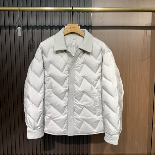 2026款男士短款羽绒服翻领绗缝轻薄保暖外套潮流百搭加厚冬季夹克