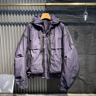 百搭痞帅防风加厚宽松工装 冬季 时尚 羽绒服男2025新款 外套 连帽短款