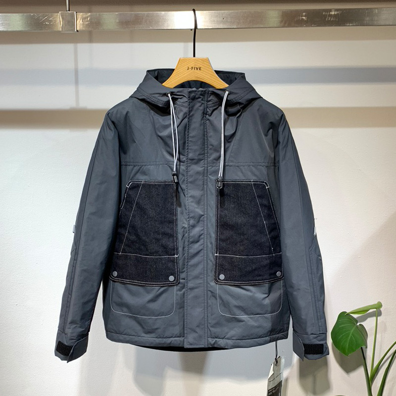外套男棉服秋冬2025新款韩版潮流时尚帅气百搭青年短款连帽上衣服