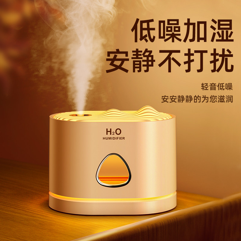 便携式加湿器家用大容量静音卧室usb插电孕妇婴儿小型补水仪办公室桌面喷雾多功能空气净化器2026新款加香薰