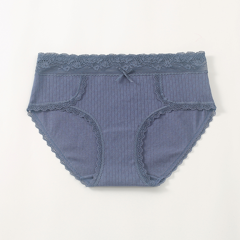 5条119元6IXTY8IGHT 68专柜正品新款深蓝中腰棉包臀内裤女PT14856
