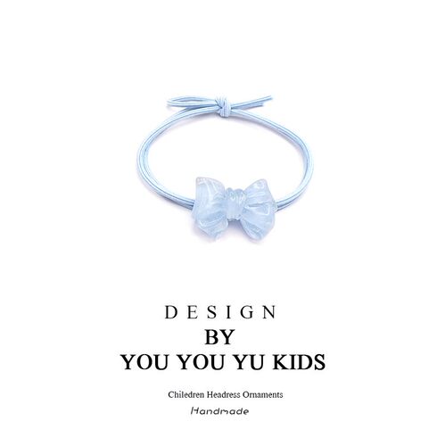 蝴蝶结发绳网红新款简约气质高马尾头绳高弹力耐用皮筋女扎头发圈