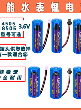 弘同CNHTONE智能水表电池ER14505 18505能量型TL-5903暖气表SL-360巡更棒热水表 冷水表燃气表3.6V锂电池