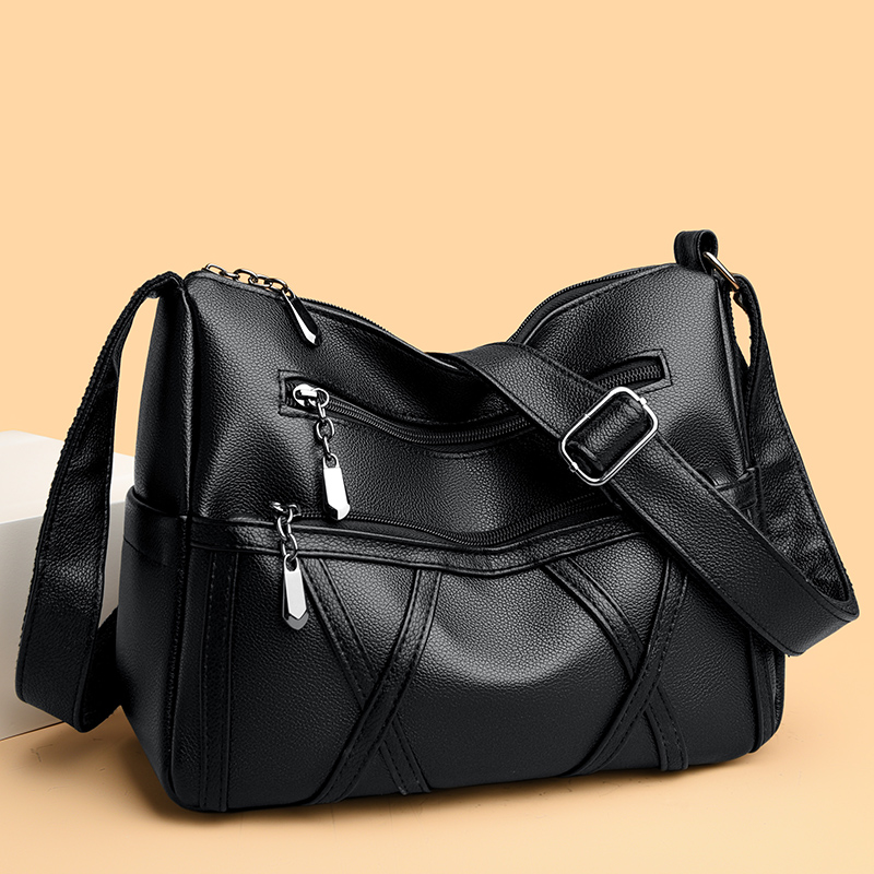 女士新款多隔层百搭单肩斜挎包