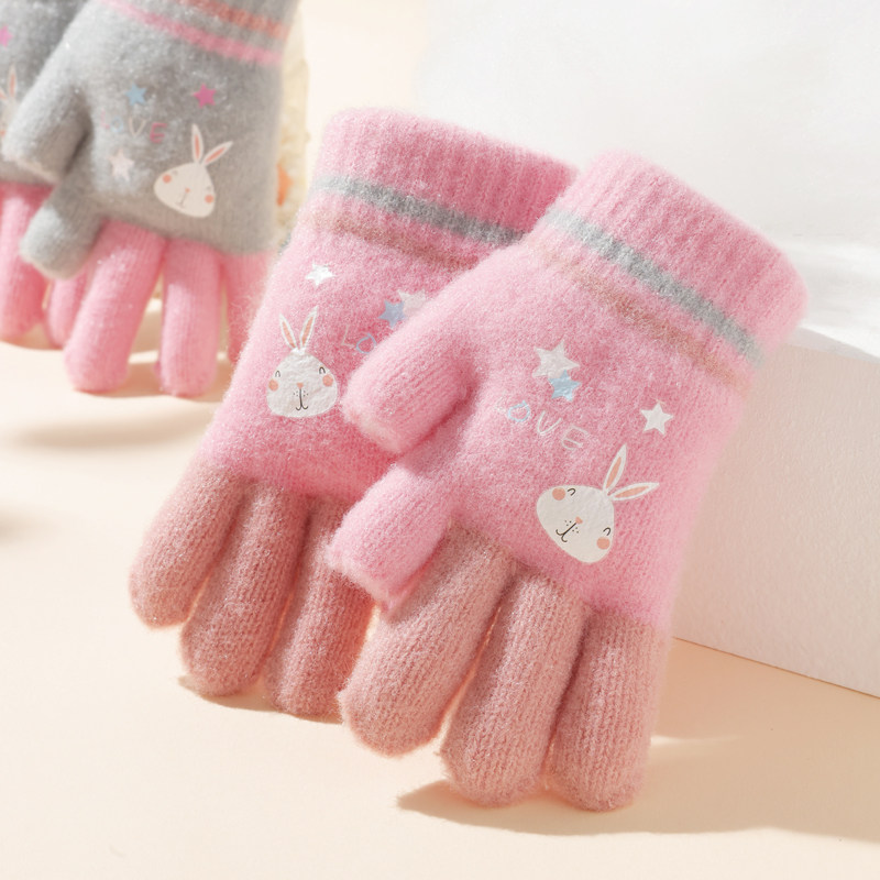 儿童手套冬季女孩分指小学生写字专用五指宝宝保暖幼儿园手套两指,童装/婴儿装/亲子装,手套,淘宝优惠券,粉丝福利购,淘宝优惠卷