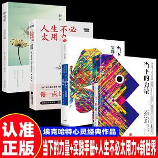【埃克哈特托利作品集4册】当下的力量正版实践手册白金版人生不必太用力新世界灵性的觉醒 成功励志终身成长珍藏版 中信出版社DD