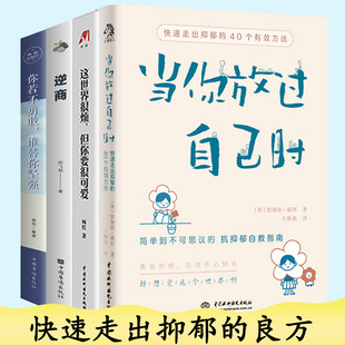 当你放过自己时全4册 快速走出抑郁的40个有效方法 焦虑症抑郁症患者自救指南 与自己和解 社会心理自己的心理医生 抑郁症书籍BBTS