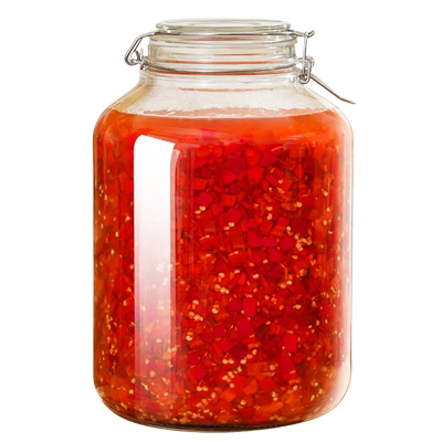 辣椒酱专用罐玻璃泡菜坛子家用腌制咸菜酸菜缸食品级密封发酵空瓶